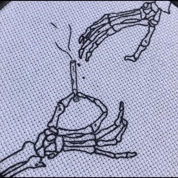 Skeleton Embroidery Hoop - Picture 2 of 5